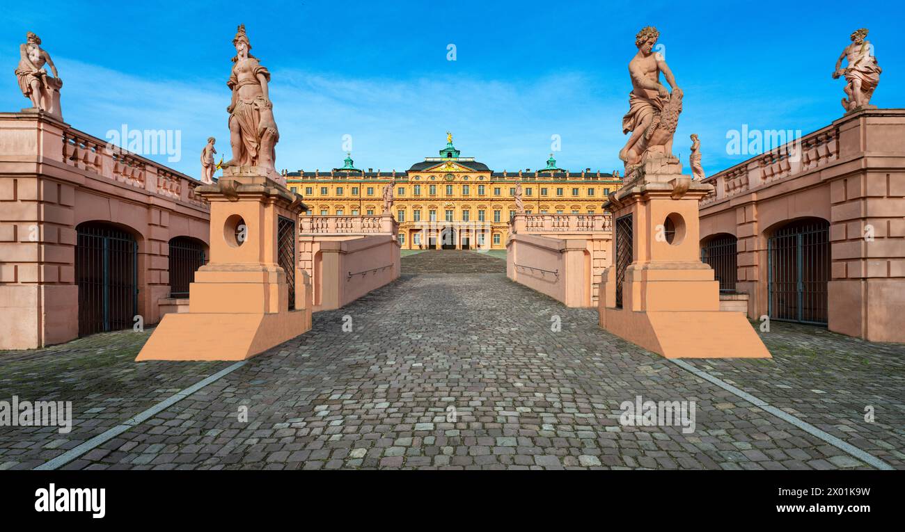 Das barocke Schloss in Rastatt, Schwarzwald, Baden Württemberg, Deutschland, Europa Stockfoto