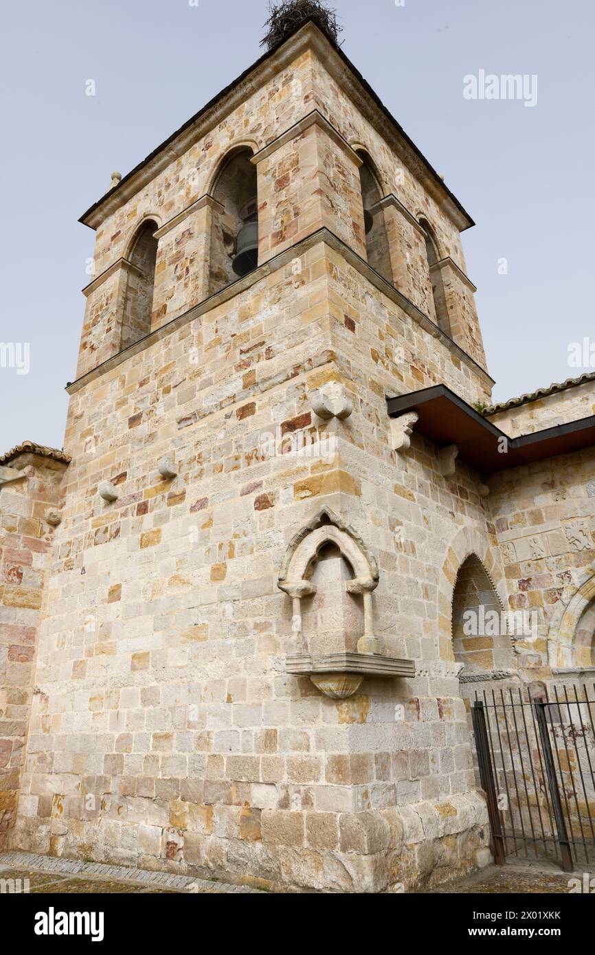 Stadt Zamora, Kirche San Cipriano (romanisch, 11.-12. Jahrhundert). Castilla y Leon, Spanien. Stockfoto