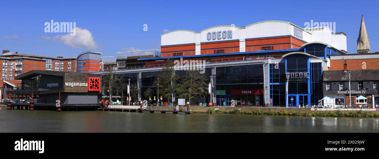 The Brayford Pool Waterfront; Lincoln Marina; Lincoln City, Lincolnshire County, England, UK Stockfoto