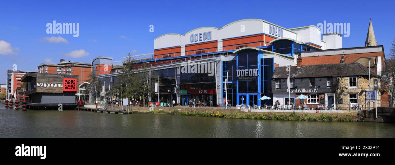 The Brayford Pool Waterfront; Lincoln Marina; Lincoln City, Lincolnshire County, England, UK Stockfoto