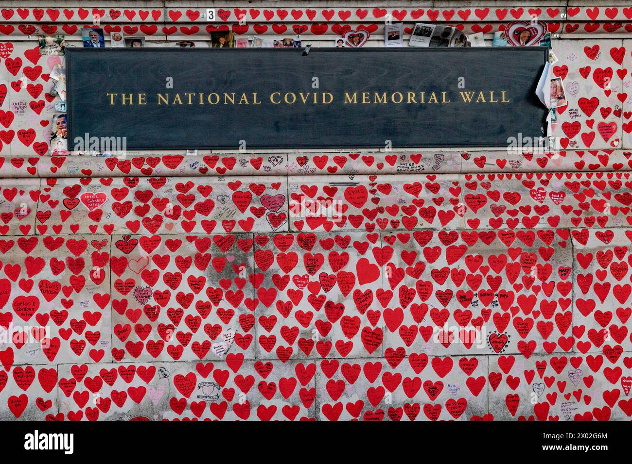 National COVID Memorial Wall - London, Vereinigtes Königreich Stockfoto