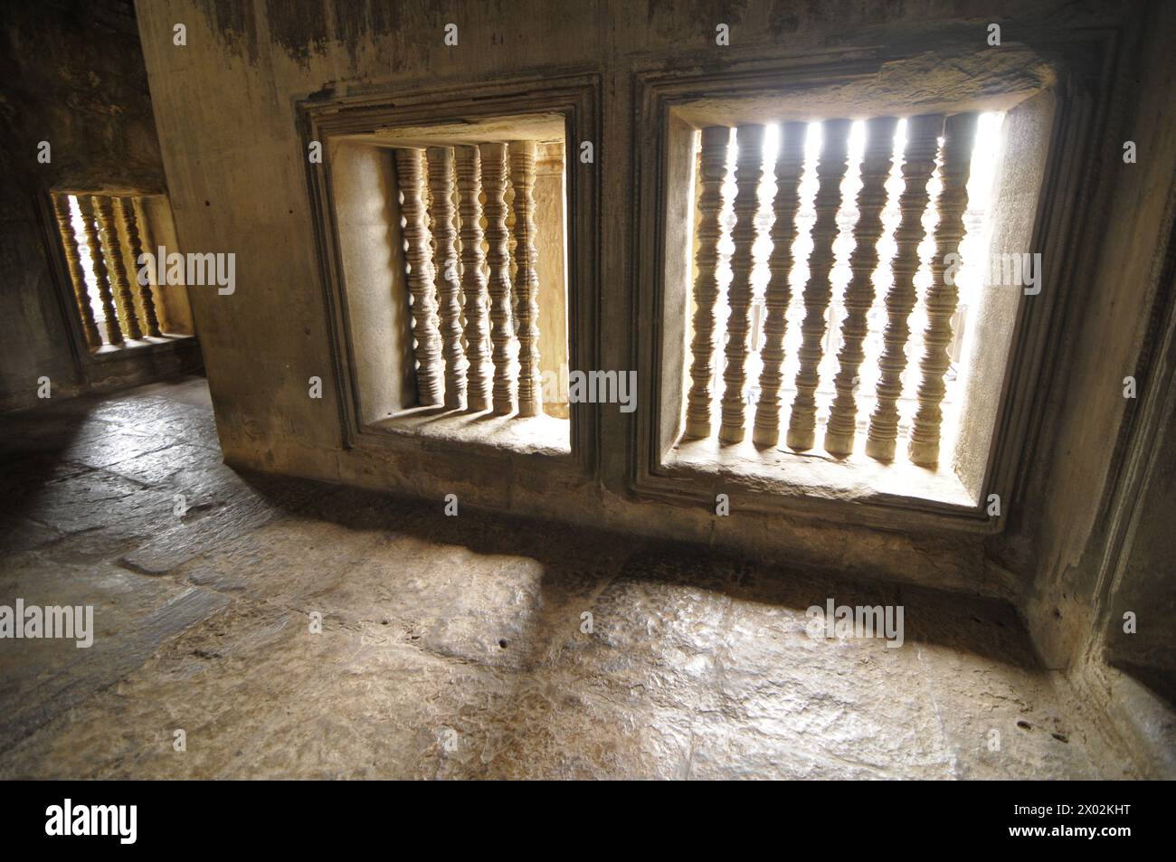 Das Fenster im Angkor Wat Tempel, Angkor, UNESCO-Weltkulturerbe, Siem Reap, Kambodscha, Indochina, Südostasien, Asien Stockfoto