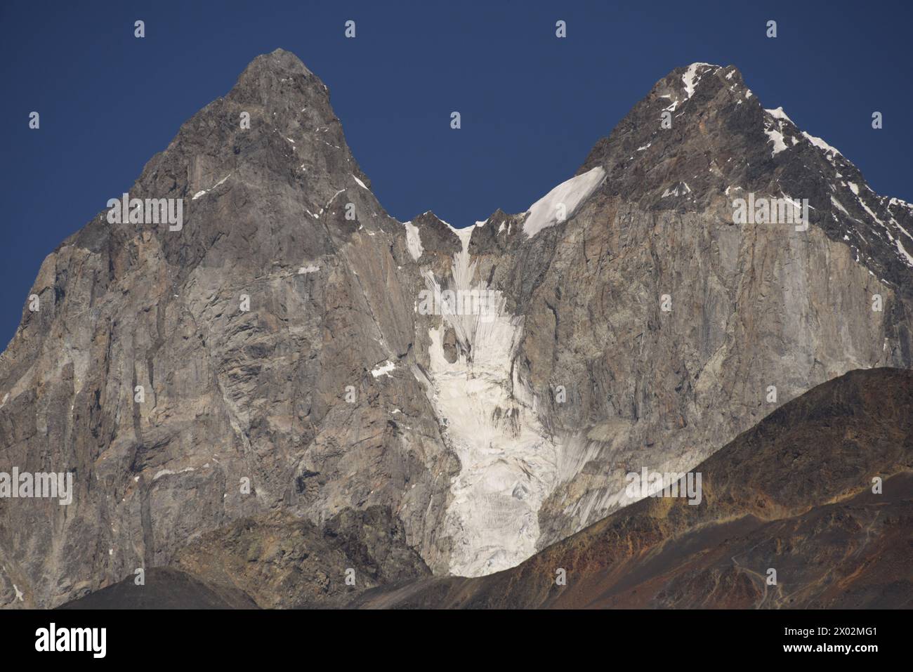 Mount Ushba, Svaneti, Kaukasus, Georgien, Zentralasien, Asien Stockfoto