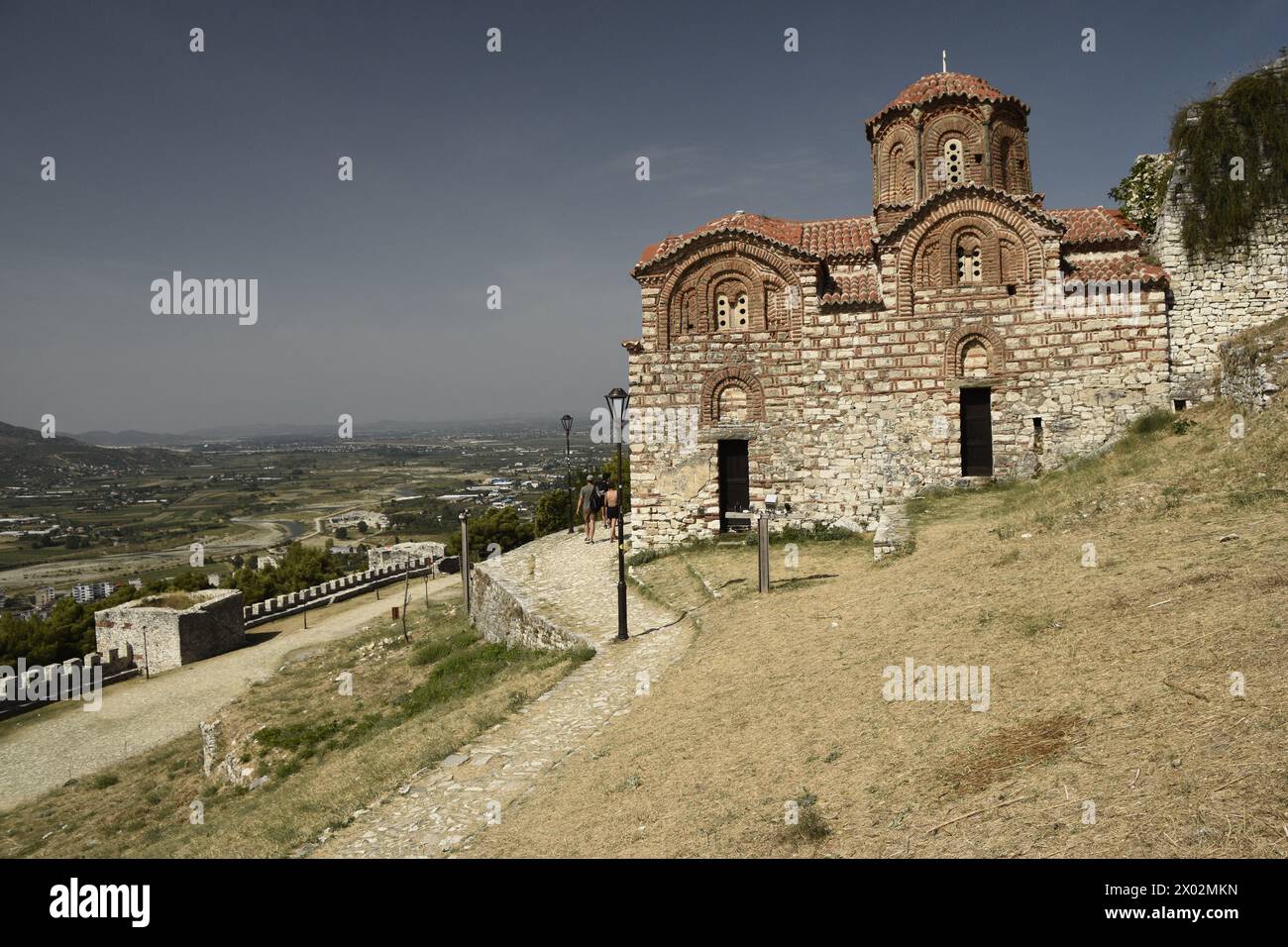 Schloss Berat, Dreifaltigkeitskirche, UNESCO-Weltkulturerbe, Berat, Albanien, Europa Stockfoto