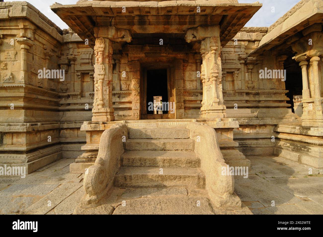 Vijaya Vittala Tempel, Hampi, UNESCO-Weltkulturerbe, Karnataka, Indien, Asien Stockfoto