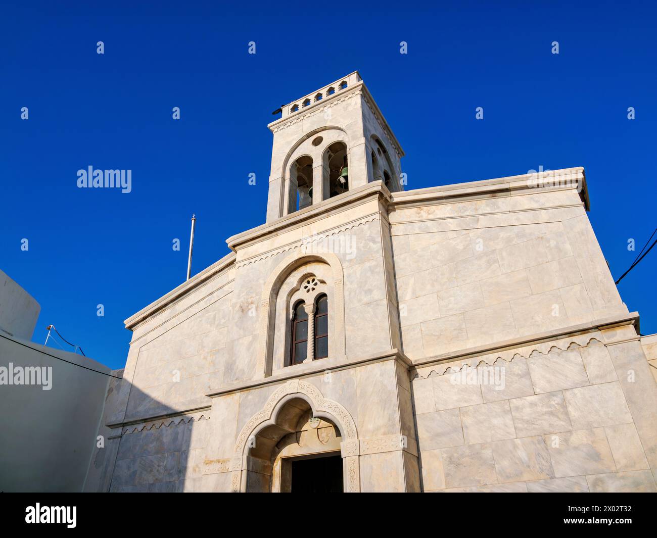 Katholische Kathedrale der Darstellung des Herrn, Chora, Stadt Naxos, Insel Naxos, Kykladen, Griechische Inseln, Griechenland, Europa Stockfoto
