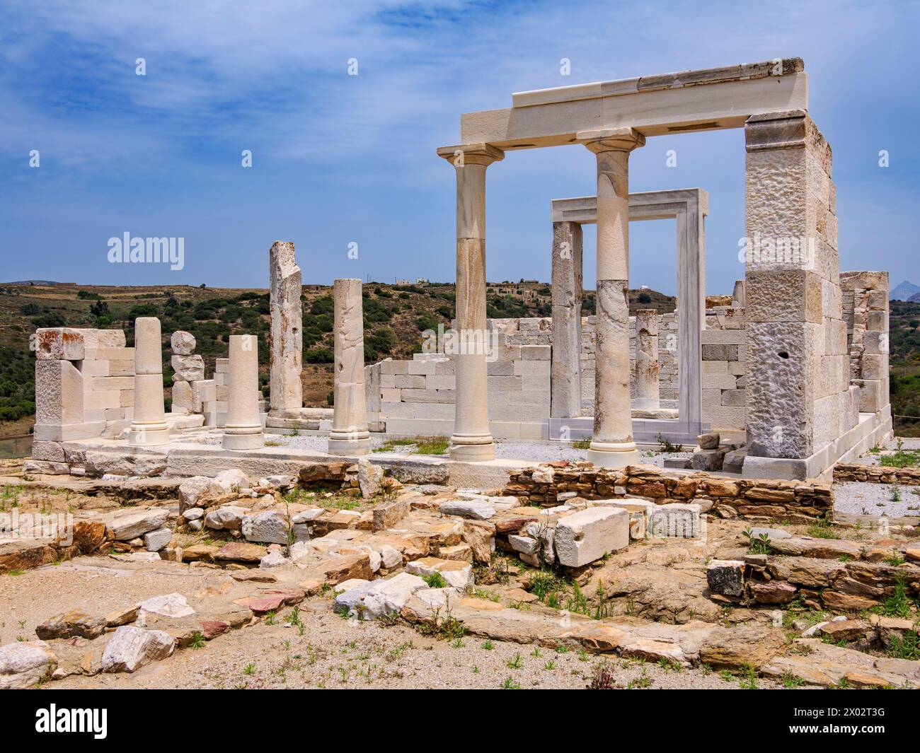 Demeter-Tempel, Sangri, Naxos-Insel, Kykladen, griechische Inseln, Griechenland, Europa Stockfoto