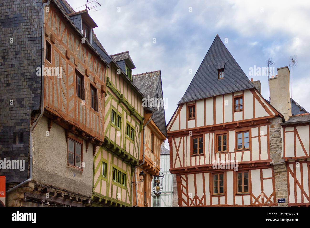 Die Altstadt, Vannes, Morbihan, Bretagne, Frankreich, Europa Stockfoto