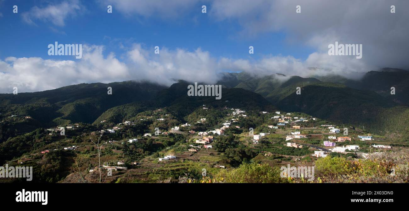 Blick von Mirador de la Galga (San Bartólo) , La Palma, Kanarische Inseln, Spanien Stockfoto