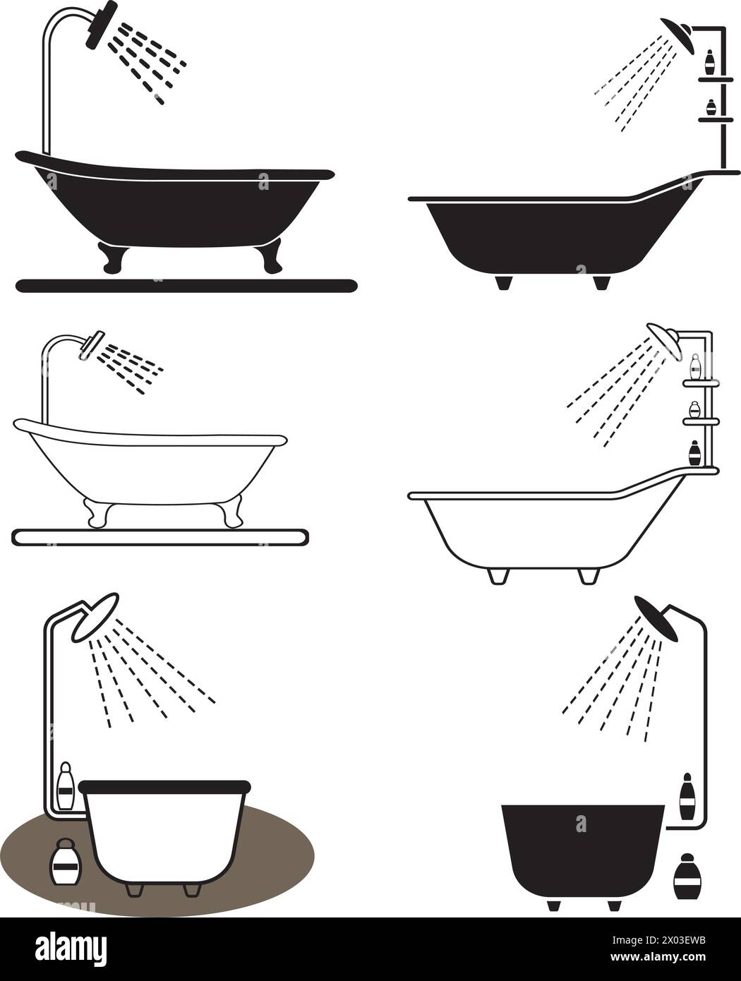 Badezimmer Icon Vektor Illustration einfaches Design Stock Vektor
