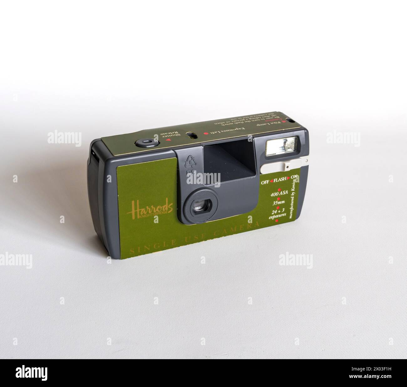 Harrods Einwegkamera Stockfoto