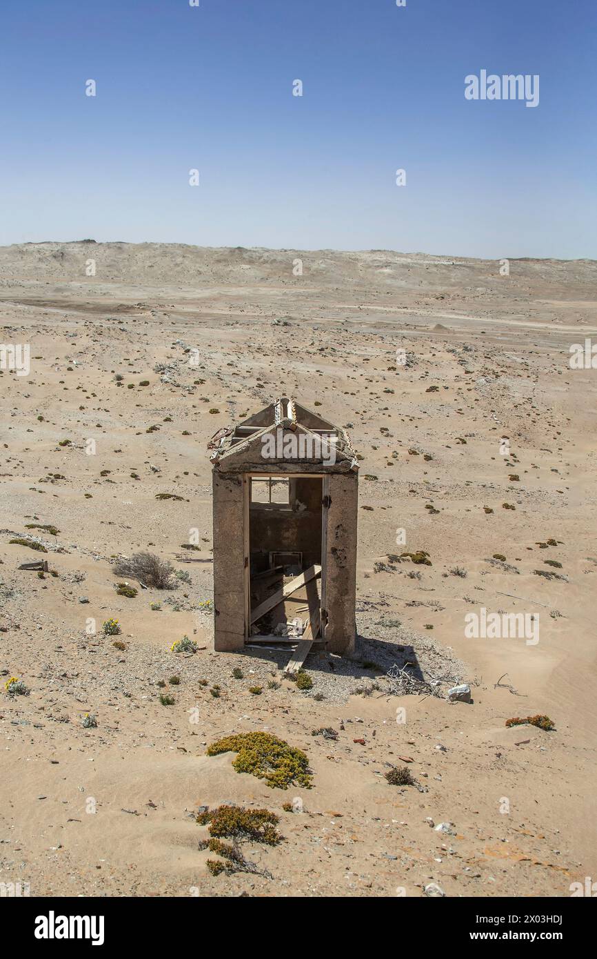 Bogenfels Mine, draußen in der verlassenen Verbotszone in Namibia. Stockfoto
