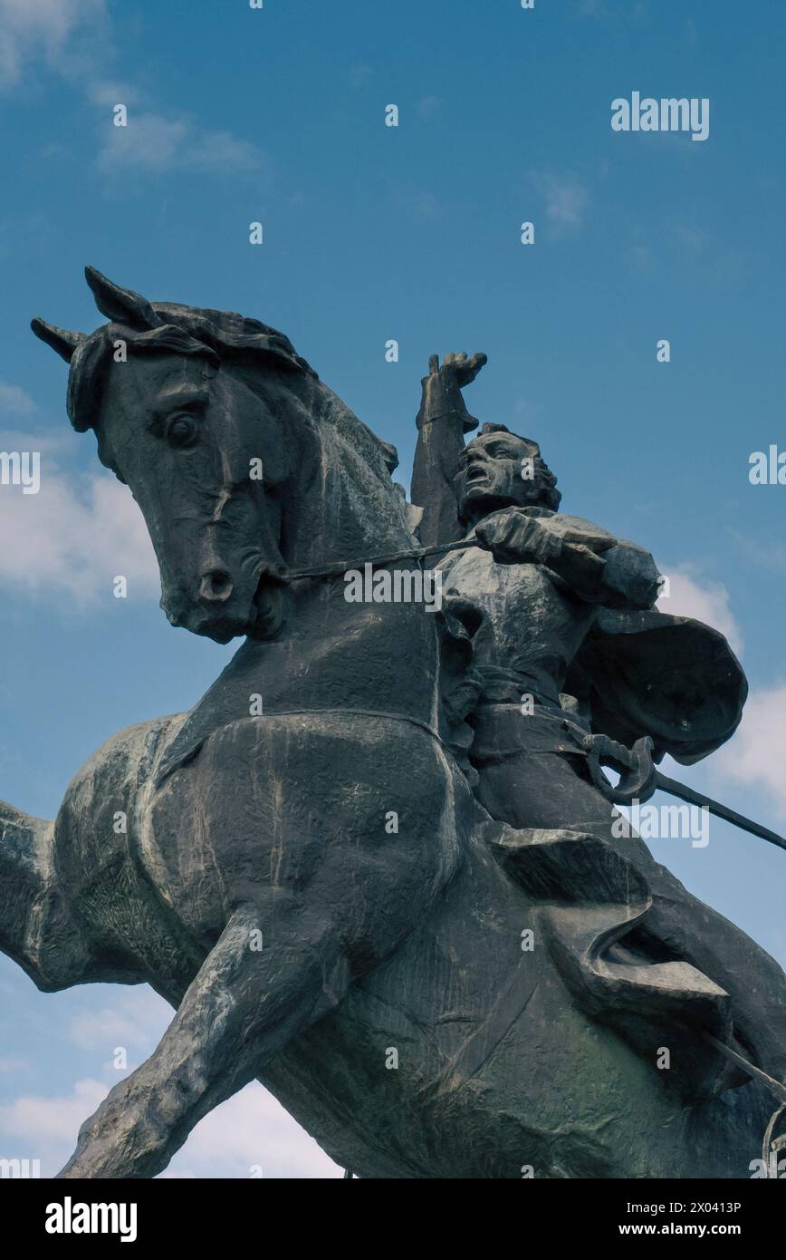 Reiterstatue von Alexander Suworow. Das Suworow-Denkmal ist ein Denkmal für den russischen Generalissimo Alexander Suworow. Patricia Huchot-Boissier Stockfoto