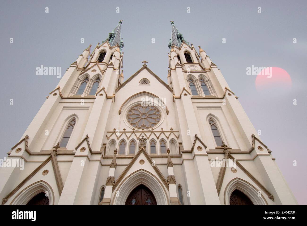 Die Kathedrale von St. John the Baptist Savannah, Georgia Stockfoto