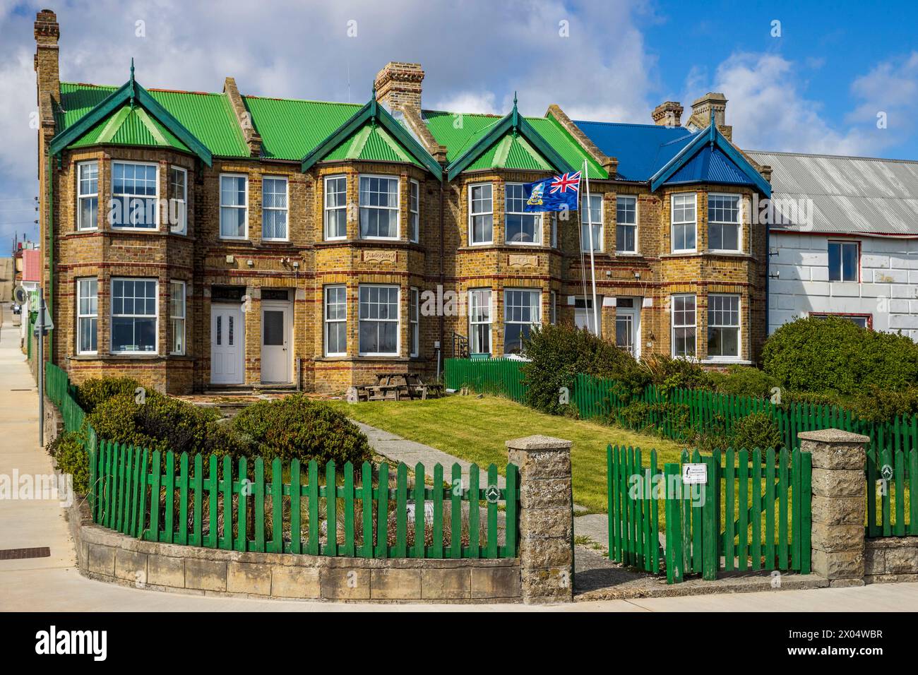 Jubilee Villas, Stanley, Falklandinseln, Samstag, 02. Dezember, 2023. Foto: David Rowland / One-Image.com Stockfoto