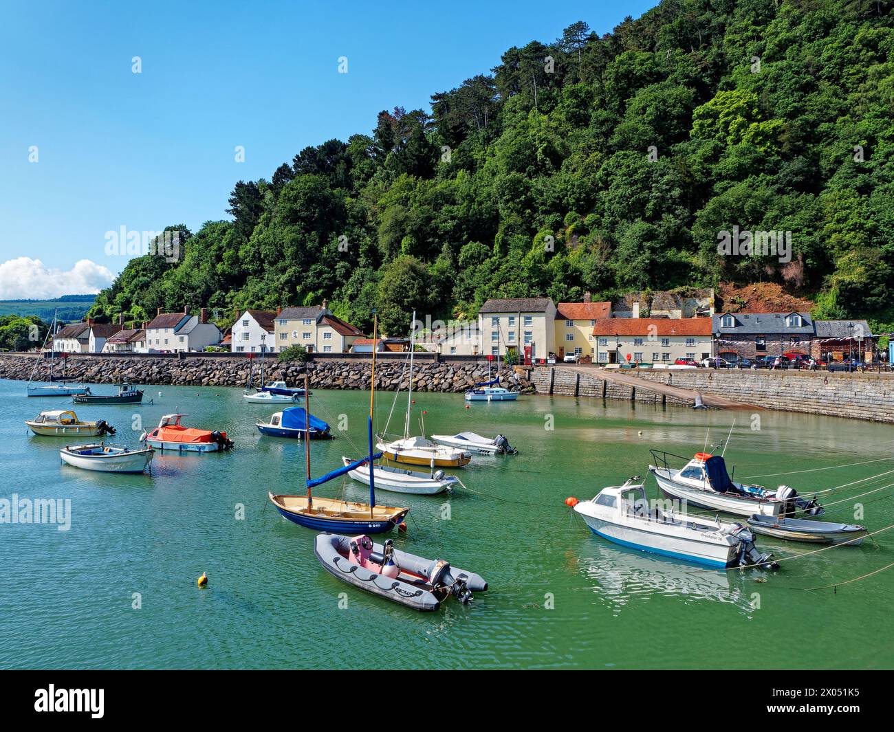 UK, Somerset, Minehead Harbour. Stockfoto