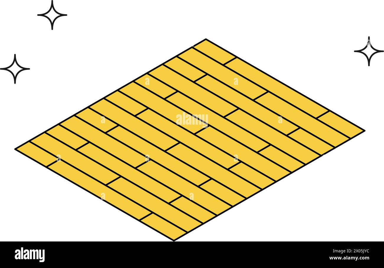 Umbau von Häusern, Umbau von Pflegekräften, um Bodenbeläge durch Bodenbeläge zu ersetzen, die weniger wahrscheinlich fallen, einfache isometrische Illustration, Vector Illustratio Stock Vektor