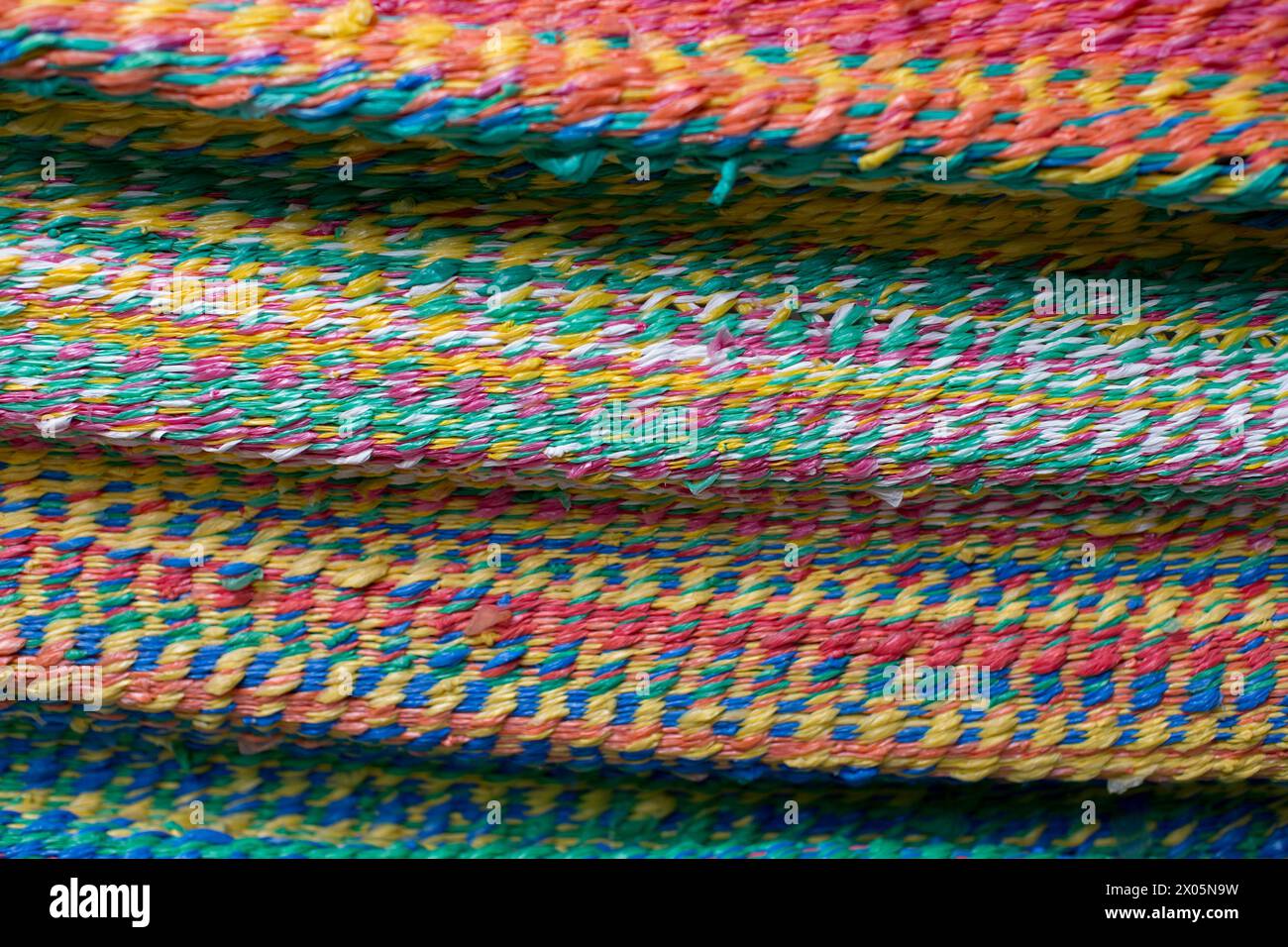 Ein Sozialunternehmen, das Hängematten herstellt, bietet Arbeitsplätze für Menschen mit Behinderungen in Granada, Nicaragua Stockfoto