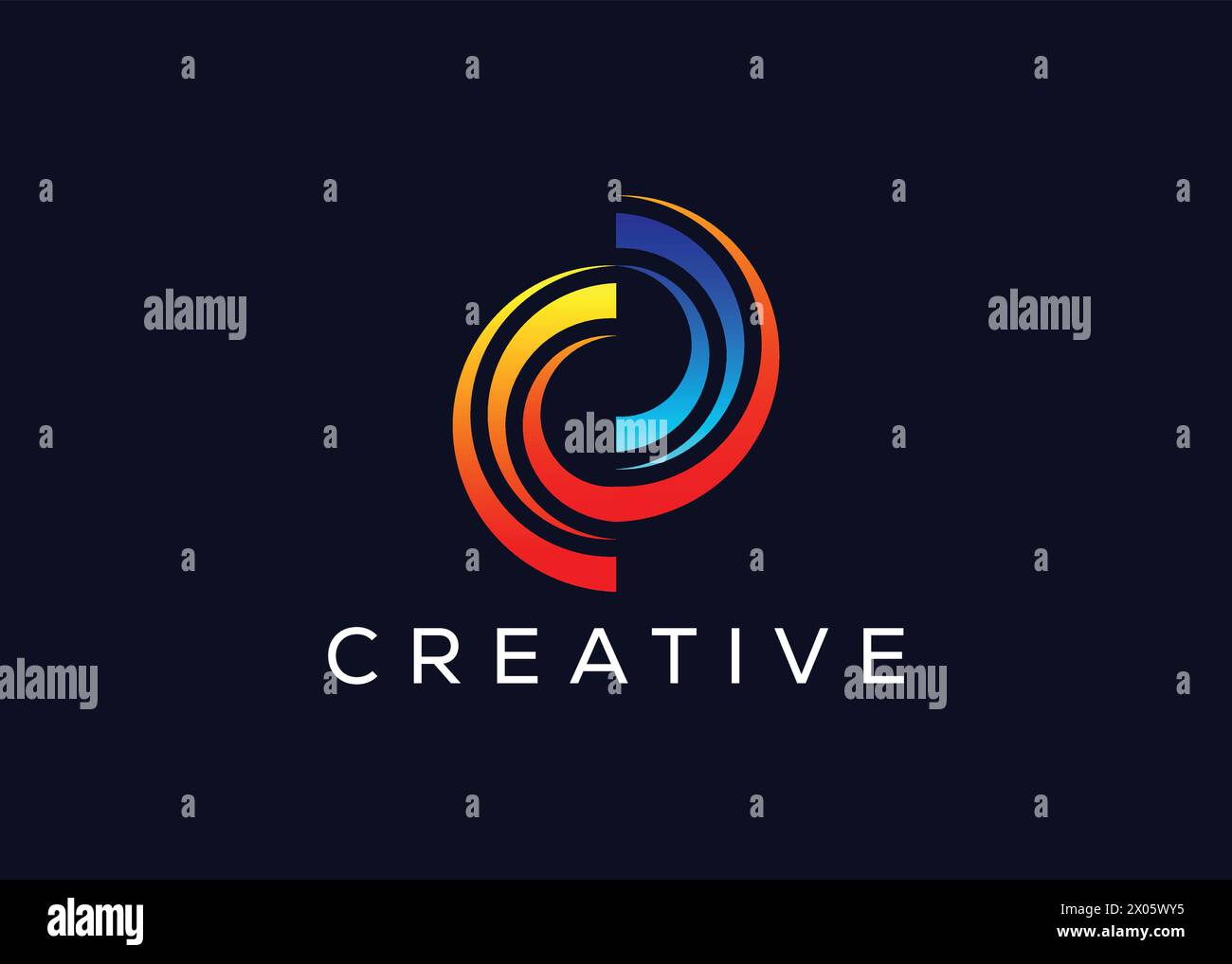 Kreative und minimalistisch abstrakte Logo-Vektorvorlage der Circle-Technologie. Logo der Modern Circle-Technologie Stock Vektor