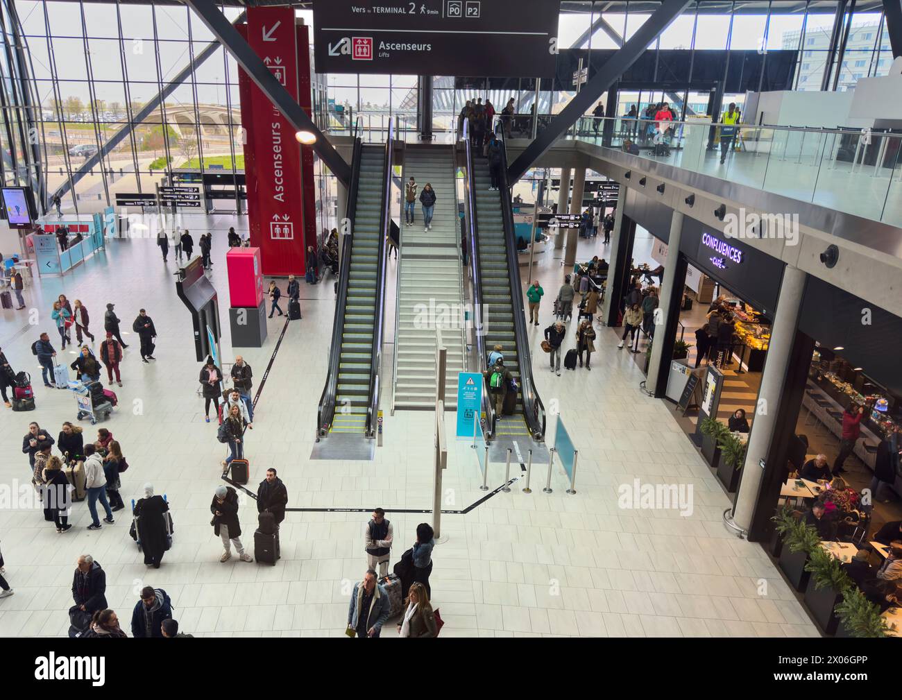 Flughafen Lyon Saint-Exupery am 23. März 2024 in Lyon, Frankreich. Fotograf: ddp-Bilder/Sternbilder Stockfoto