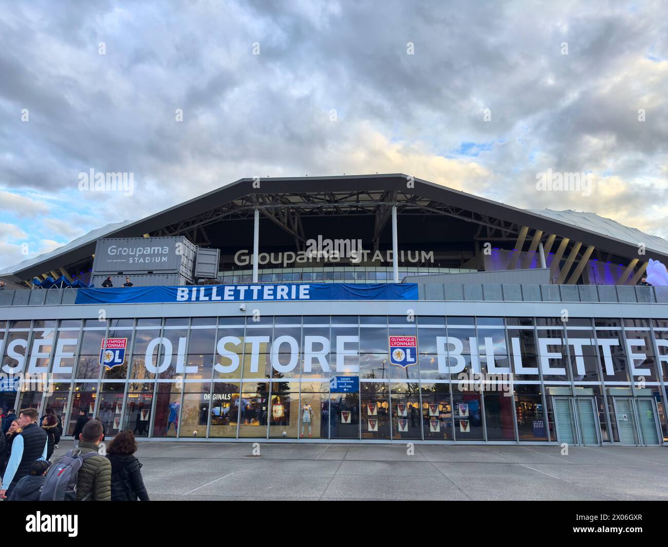 Groupama Stadion vor dem Freundschaftsspiel FRANKREICH - DEUTSCHLAND 0-2 FRANKREICH - DEUTSCHLAND 0-2 in Vorbereitung auf die Europameisterschaft 2024 am 23. März 2024 in Lyon, Frankreich. Fotograf: ddp-Bilder/Sternbilder Stockfoto