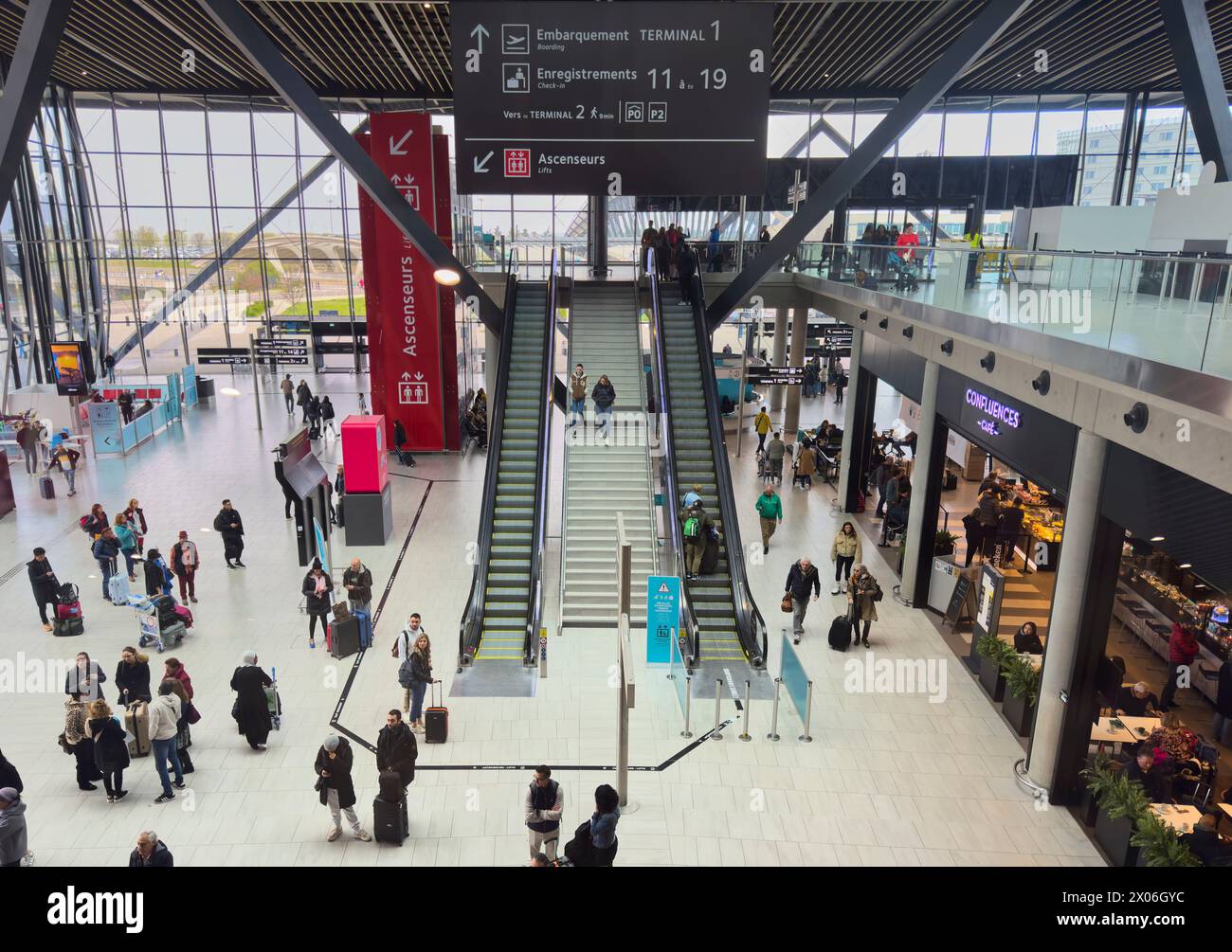 Flughafen Lyon Saint-Exupery am 23. März 2024 in Lyon, Frankreich. Fotograf: ddp-Bilder/Sternbilder Stockfoto