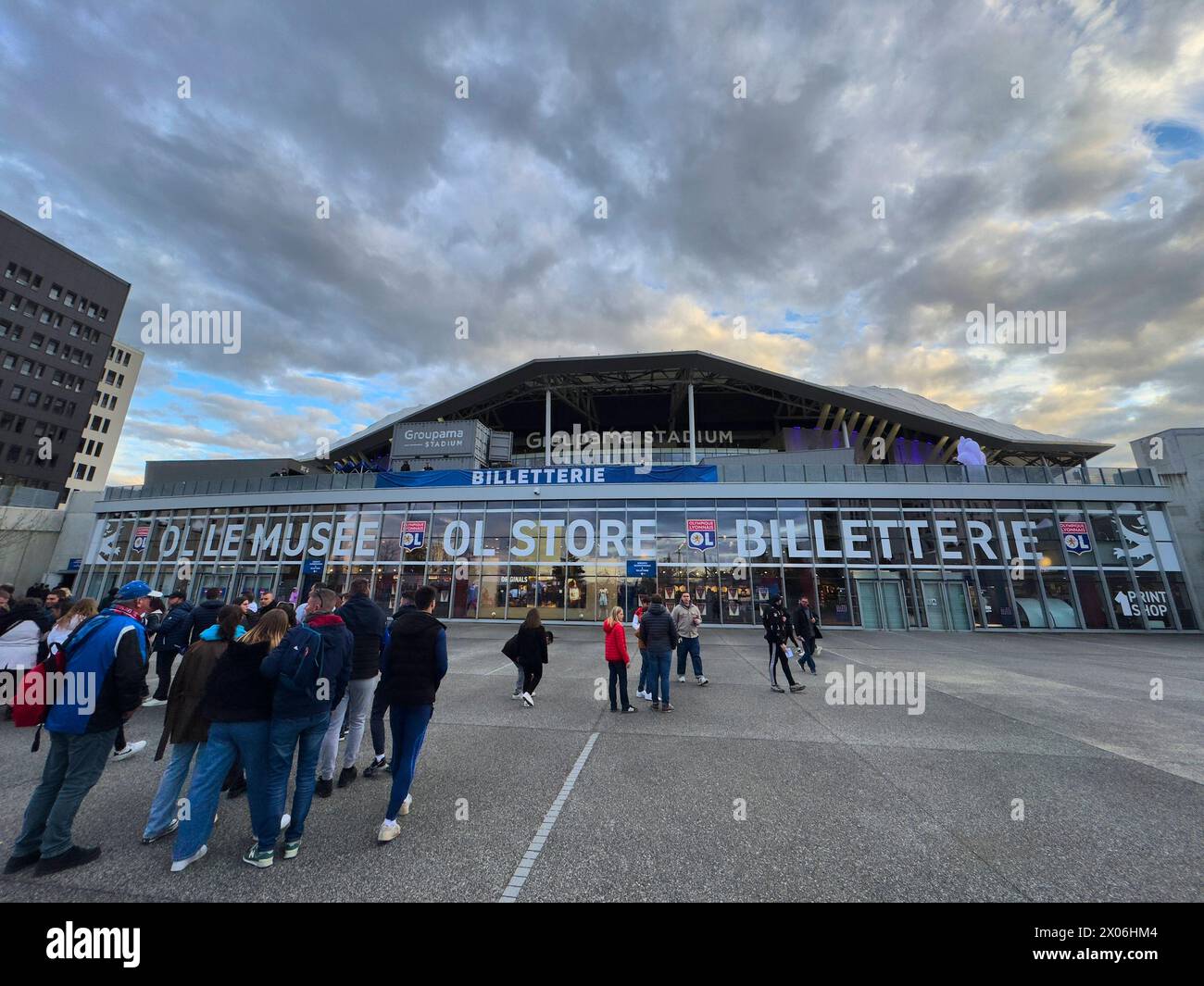 Groupama Stadion vor dem Freundschaftsspiel FRANKREICH - DEUTSCHLAND 0-2 FRANKREICH - DEUTSCHLAND 0-2 in Vorbereitung auf die Europameisterschaft 2024 am 23. März 2024 in Lyon, Frankreich. Stockfoto