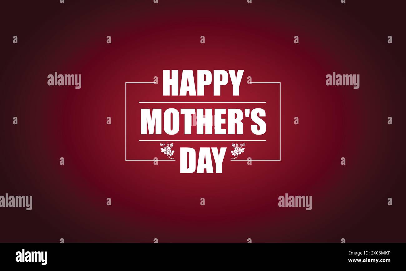 „Happy Mother's Day“-Design mit stilvoller Textabbildung Stock Vektor