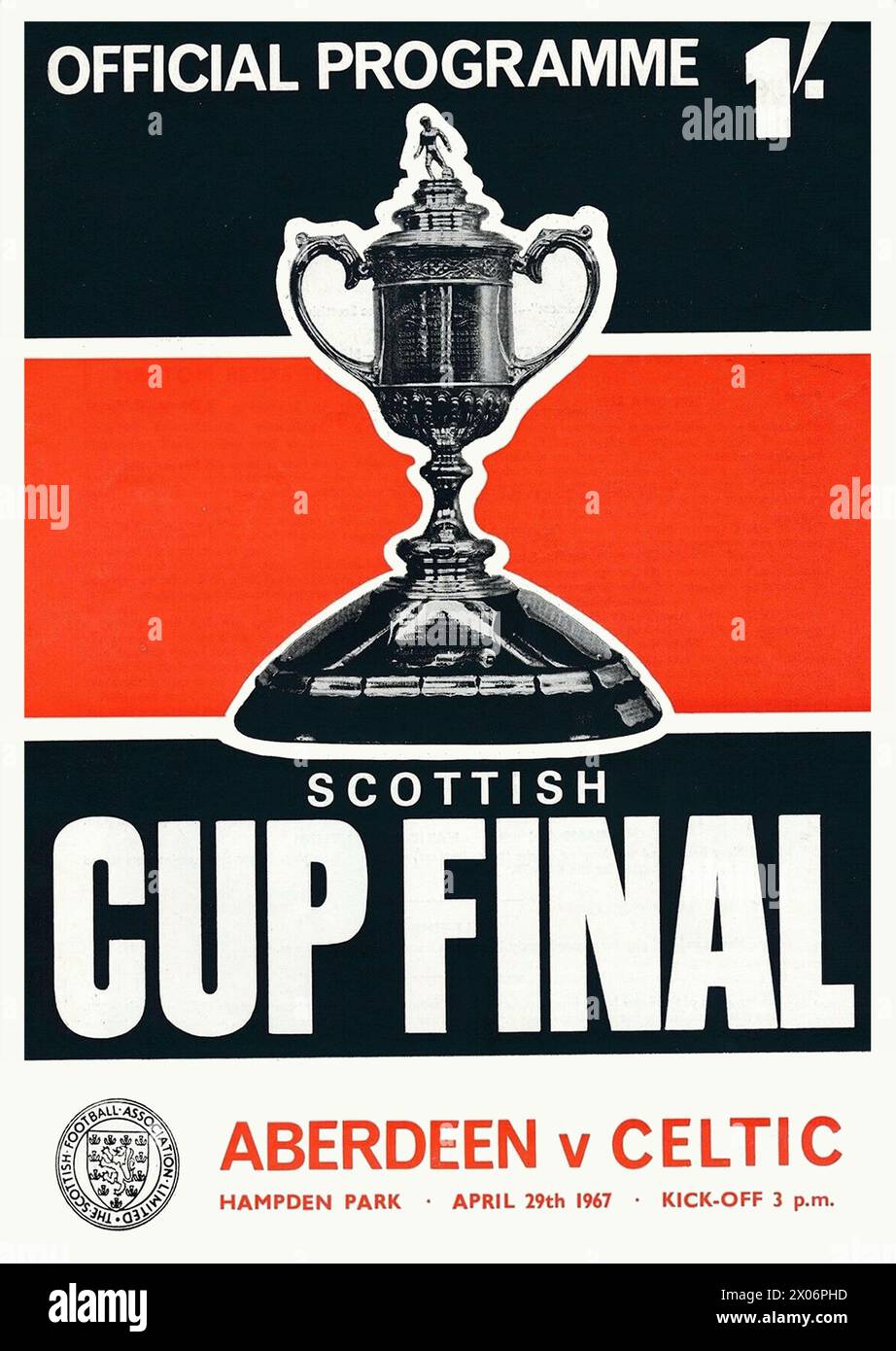 Finale des Scottish Cup 1967 – Celtic vs Aberdeen, Lisbon Lions Stockfoto