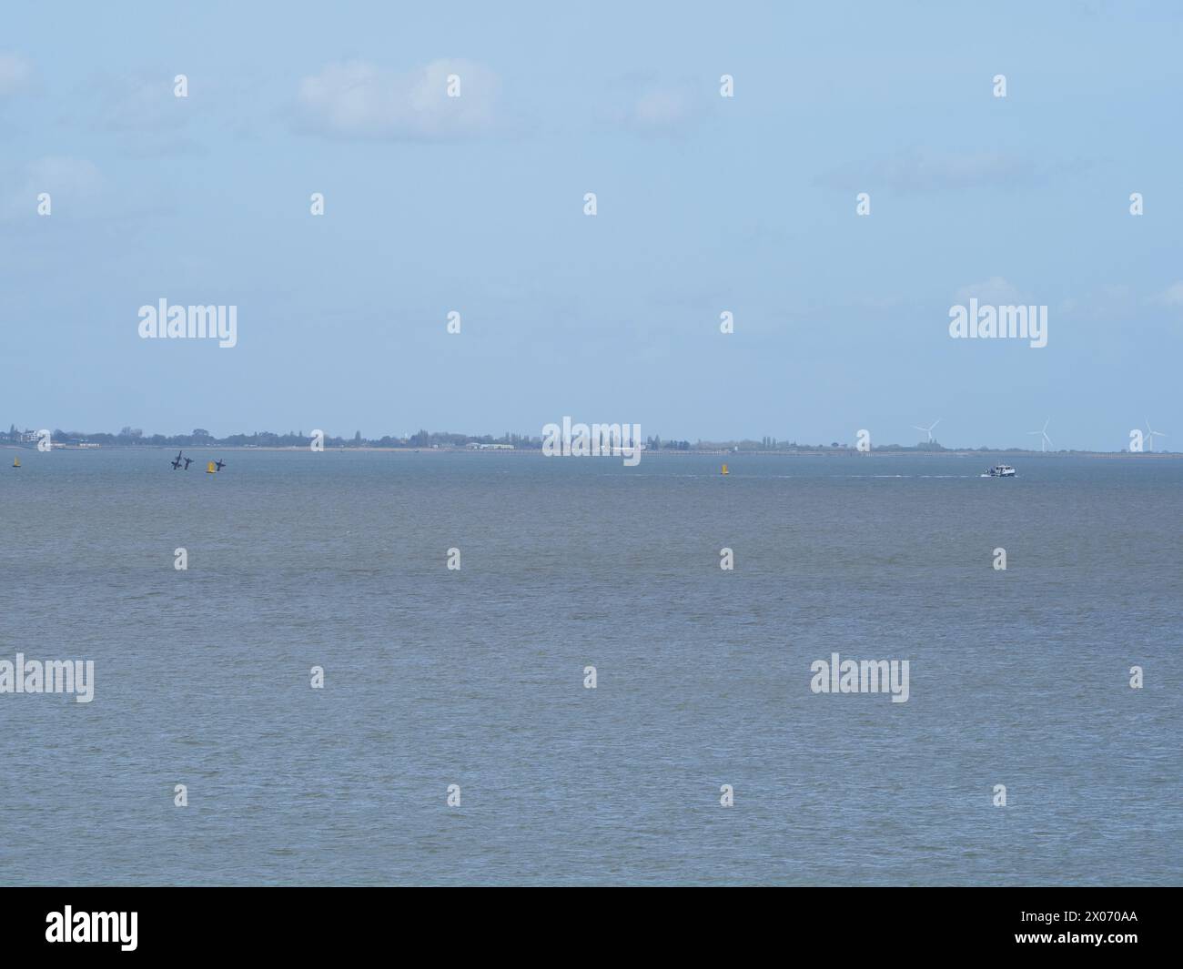 Sheerness, Kent, Großbritannien. April 2024. Thames Schiffswrack SS Richard Montgomery Survey vom Hafen von London Maplin, das den Meeresboden östlich des Wracks vermessen konnte. Das Wrack sank mit 1400 Tonnen Sprengstoff in 1944 1,5 Meilen vor Sheerness. YouTuber 'Into the Shadows' veröffentlichte gestern ein Video, in dem er den April 2024 als vorläufiges Datum für das Abschneiden der Masten des Wracks angibt (Quelle des Datums nicht überprüft). Quelle: James Bell/Alamy Live News Stockfoto