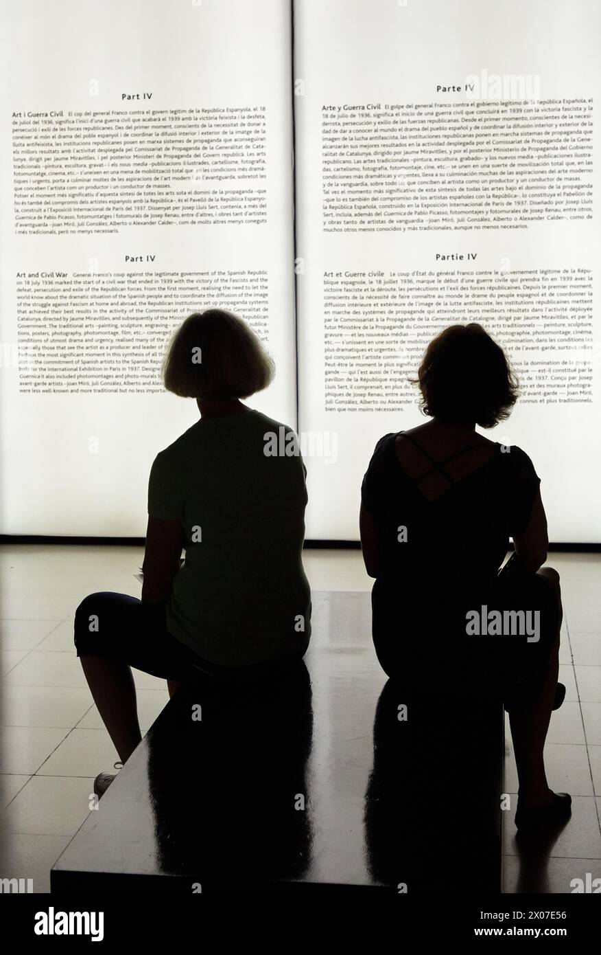 Nationalmuseum für katalanische Kunst, Museu Nacional d Art de Catalunya, MNAC, Barcelona, Spanien, Europa Stockfoto