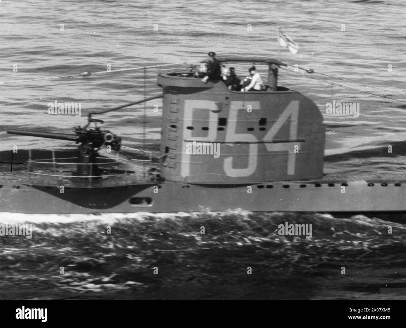 HMSM UNGESCHÜTTELT (ex P54) – unterwegs UNGESCHÜTTELT (ex P54) Stockfoto