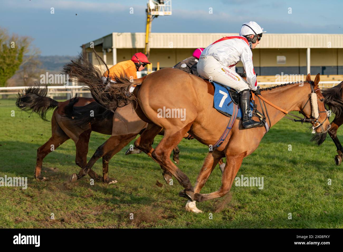 Viertes Rennen in Wincanton, 26. Januar 2022, Steeplechase Stockfoto