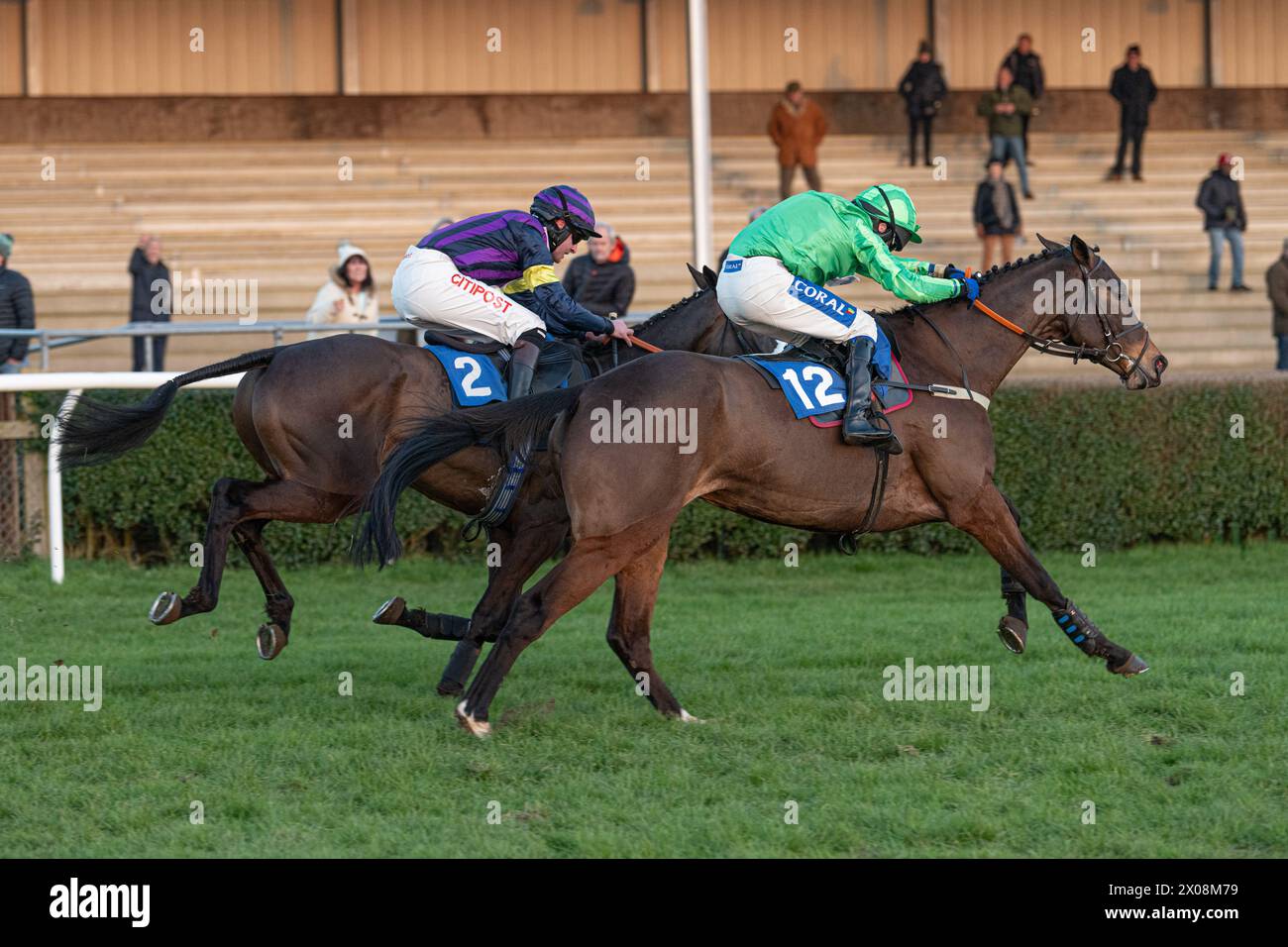 Sechstes Rennen in Wincanton, 26. Januar 2022, Anfängerhürde Stockfoto