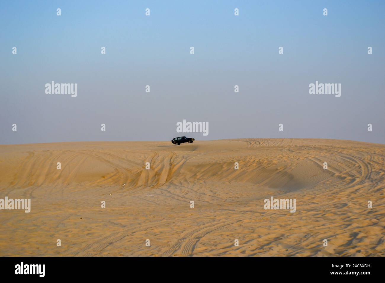 Wüstensafari in Katar. sealine und Khawr al udayd Gebiet Süd-Katar, Stockfoto