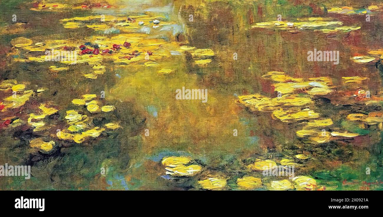 Seerosen von Claude Monet, 1919 Stockfoto