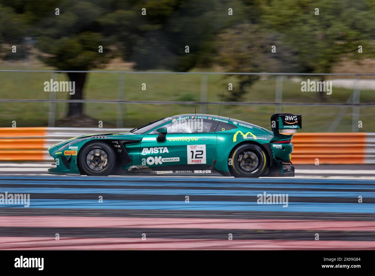 FANATEC GT WORLD 2024 auf Circuit Paul Ricard, Castellet, FRANKREICH, 04/2024 Florent 'MrCrash' B.. Stockfoto