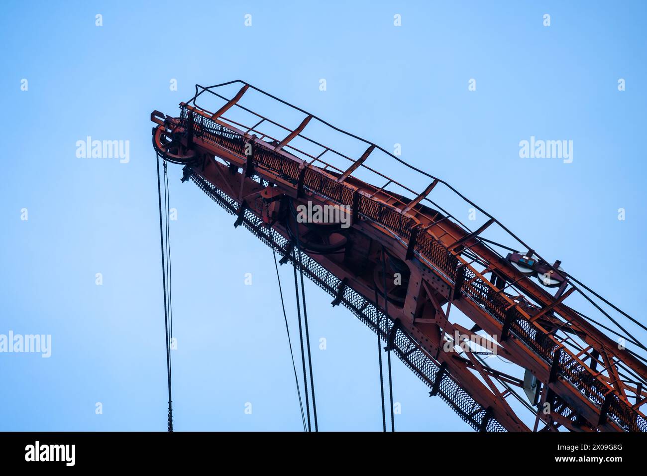 Details eines großen Kai-Krans Stockfoto