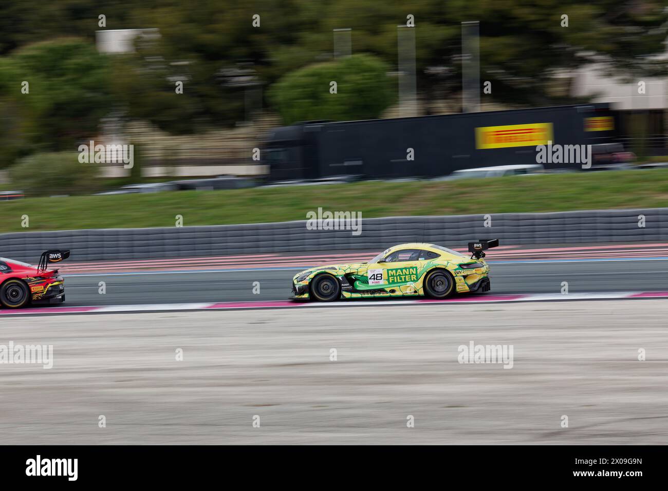 FANATEC GT WORLD 2024 auf Circuit Paul Ricard, Castellet, FRANKREICH, 04/2024 Florent 'MrCrash' B.. Stockfoto