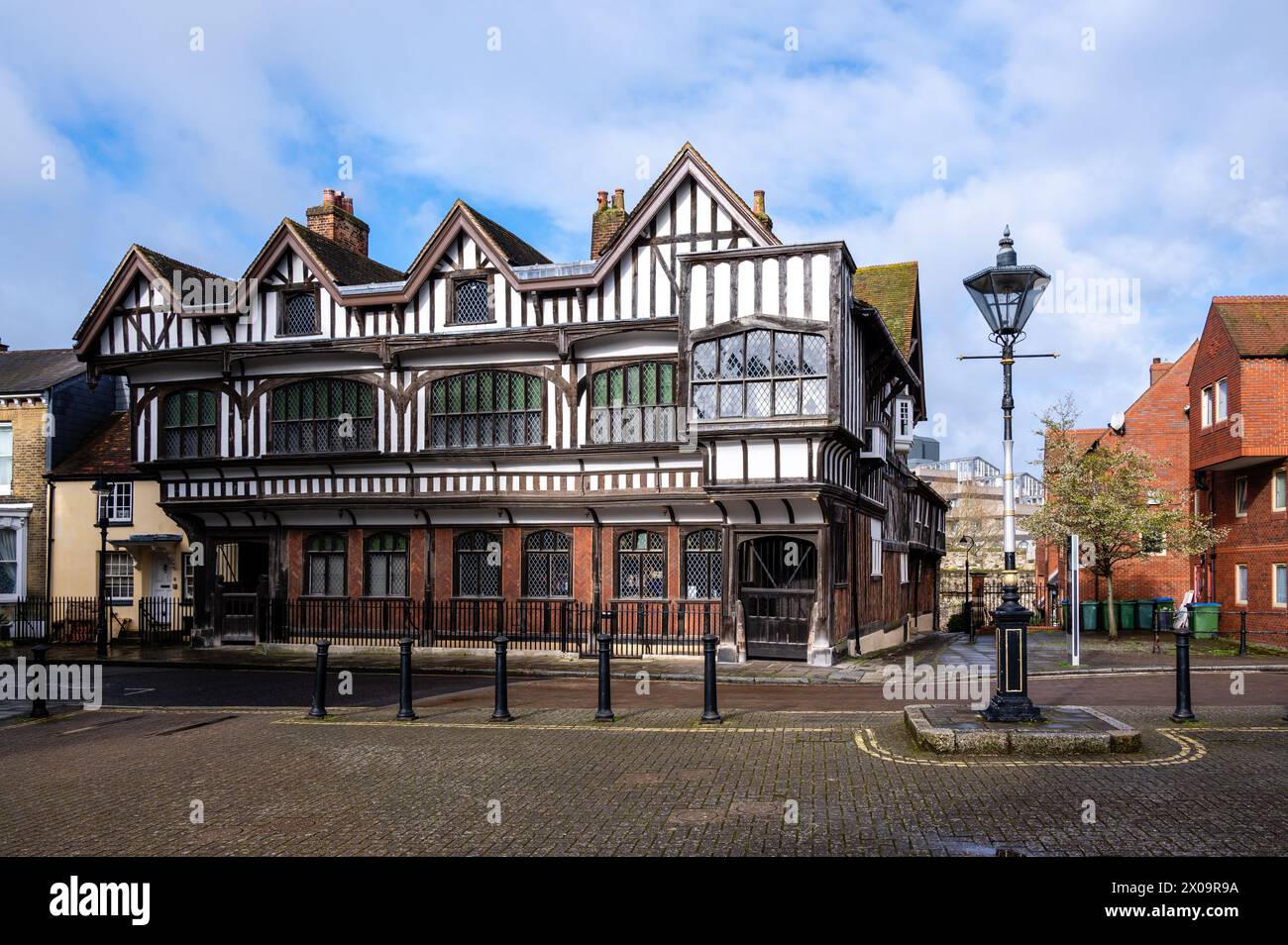 Das berühmte Tudor House and Garden in Southampton Stockfoto
