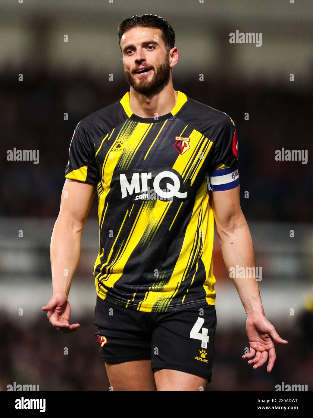 Ipswich, Großbritannien. April 2024. Watfords Wesley Hoedt während des Ipswich Town gegen Watford FC SKY Bet EFL Championship Match in Portman Road, Ipswich, England, Großbritannien am 10. April 2024 Credit: Every Second Media/Alamy Live News Stockfoto