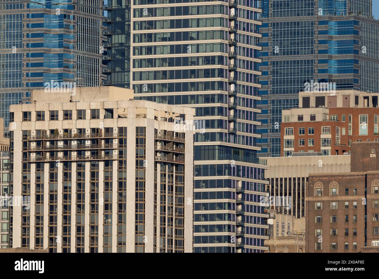 Details zu den Gebäuden in der Innenstadt, Philadelphia, Pennsylvania Stockfoto