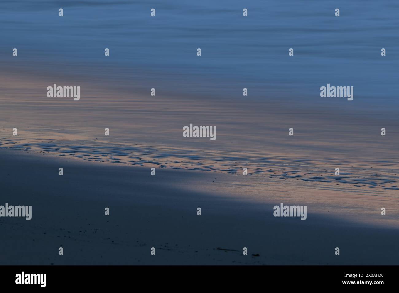 Zusammenfassung des Surfens entlang der Küste, Rehoboth Beach, Delaware Stockfoto