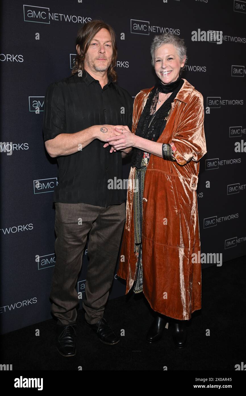 Norman Reedus und Melissa McBride Stockfoto
