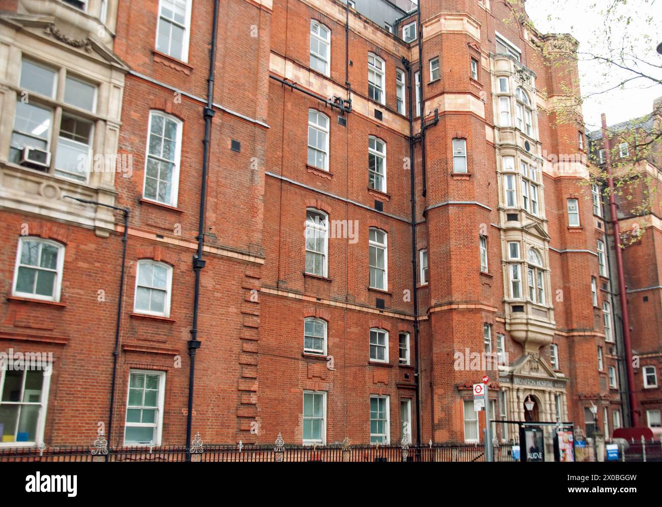Das Brompton Hospital, Fulham Road, Fulham, Royal Borough of Kensignton und Chelsea, London, Großbritannien Stockfoto