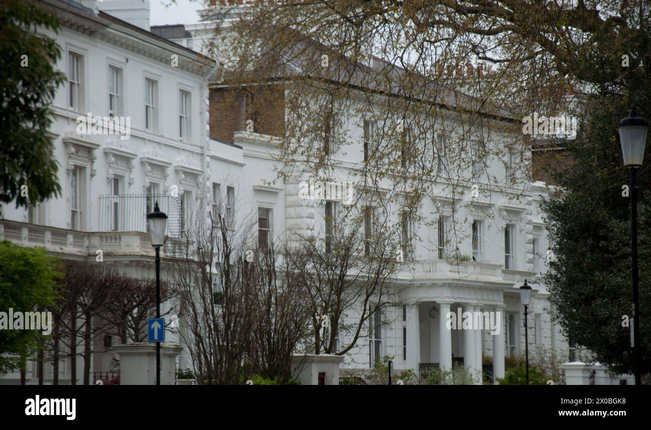 Wunderschönes Haus und Garten, The Boltons, Chelsea, Royal Borough of Kensington und Chelsea, London, UK - eine der teuersten Straßen in London Stockfoto