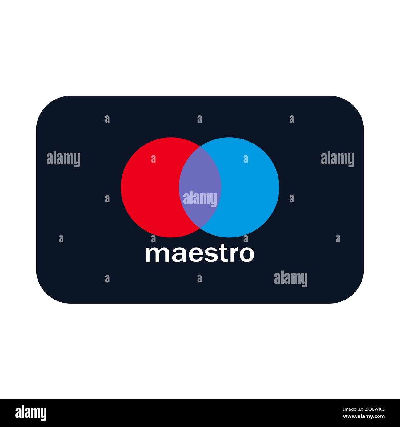 Mastercard-Logo auf weißem Hintergrund. Mastercard Inc.-Logo. Internationales Zahlungssystem, Transaktionen, Geldtransfers, Banken, Finanzunternehmen Stock Vektor