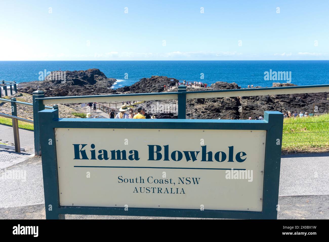 Kiama Blowhole, Blowhole Point Road, Kiama Harbour, Kiama, New South Wales, Australien Stockfoto