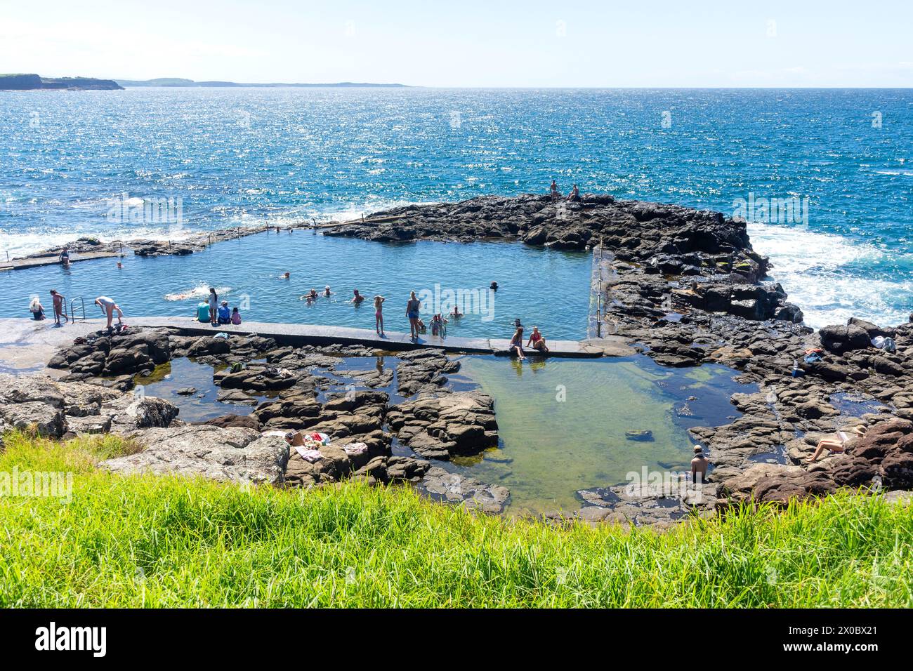 Blowhole Point Rock Pool, Kiama Harbour, Kiama, New South Wales, Australien Stockfoto