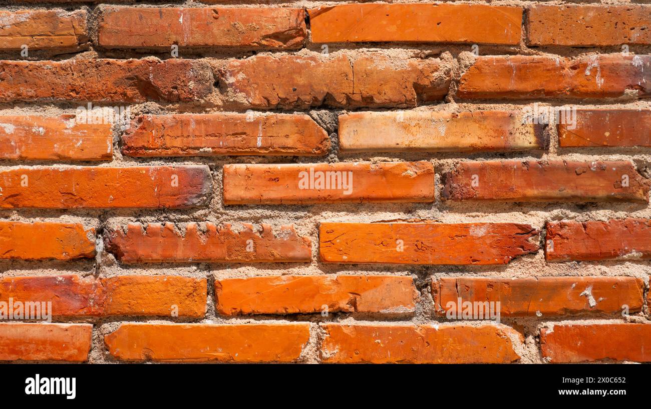 Abstraktes Strukturiertes Hintergrunddesign Aus Alten Ziegelwänden Stockfoto